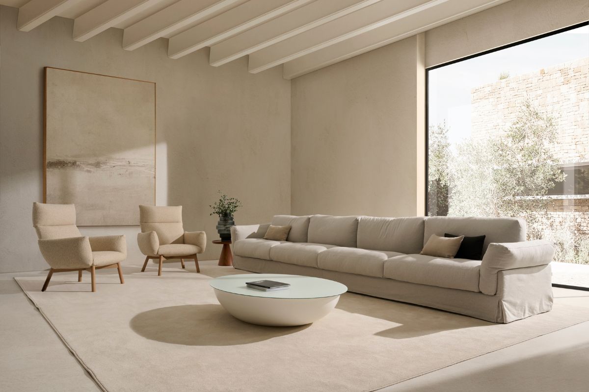 Butaca CALMA, Sofá KLAU, Mesa LUNA, Mesa LUXU - Mobiliario Beltá Frajumar (2)